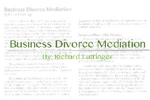 Business Divorce Mediation